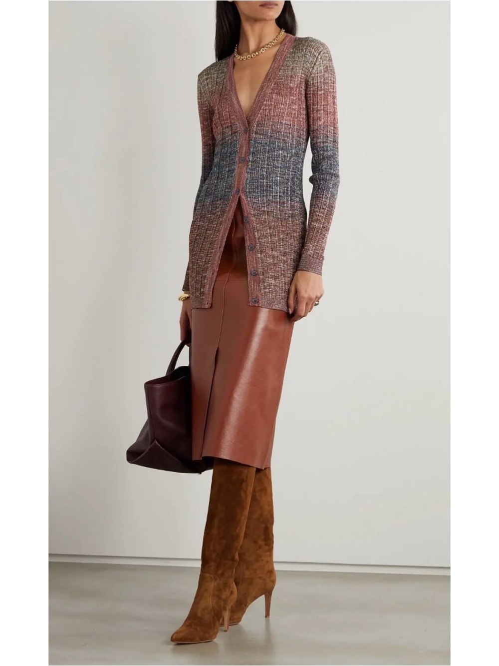 Missoni metallic knit cardigan